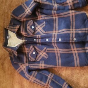 Boys Eddie Bauer sherpa button up